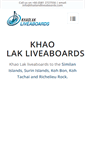 Mobile Screenshot of khaolakliveaboards.com