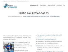 Tablet Screenshot of khaolakliveaboards.com